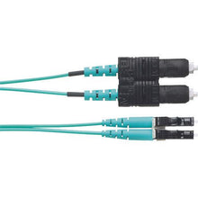 Load image into gallery viewer, PANDUIT fiber optic patch cord OM3 one end SC duplex one end LC duplex LSZH 2M FX2ELLNSNSNM002
