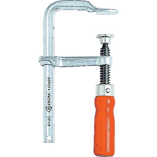 TRUSCO Ehoma clamp wooden handle maximum mouth opening 300mm depth 100mm