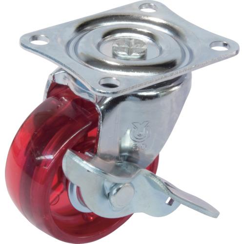 YUEI skeleton caster swivel wheel S with 50 diameter polycarbonate wheel (red)