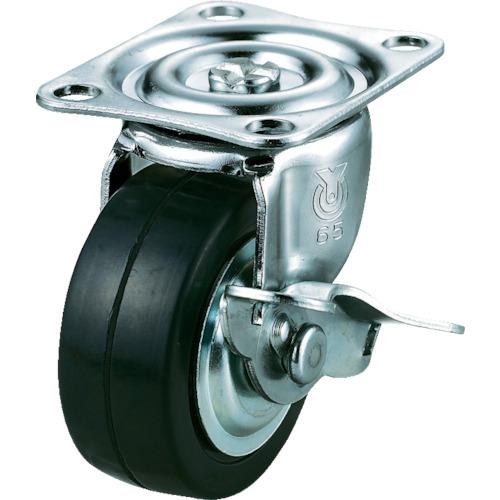 YUEI plate type rubber caster with free 50 diameter S
