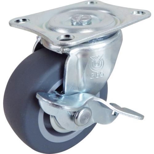 65 diameter elastomer wheel with YUEI caster swivel wheel stopper