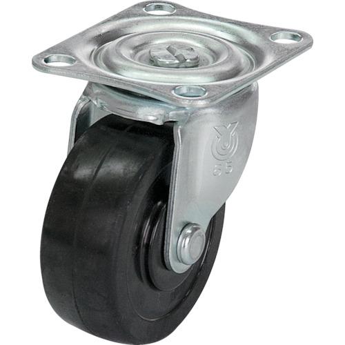 YUEI plate type rubber caster free 65 diameter