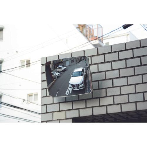 Gương gara Hikari vuông 400mm x 300mm màu xám