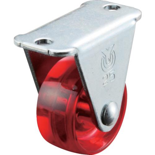 YUEI skeleton caster fixed car 25 diameter polycarbonate car (red)