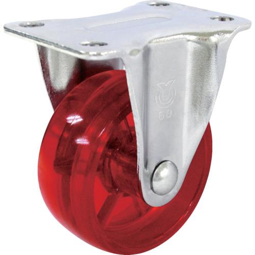 YUEI skeleton caster fixed car 50 diameter polycarbonate car (red)