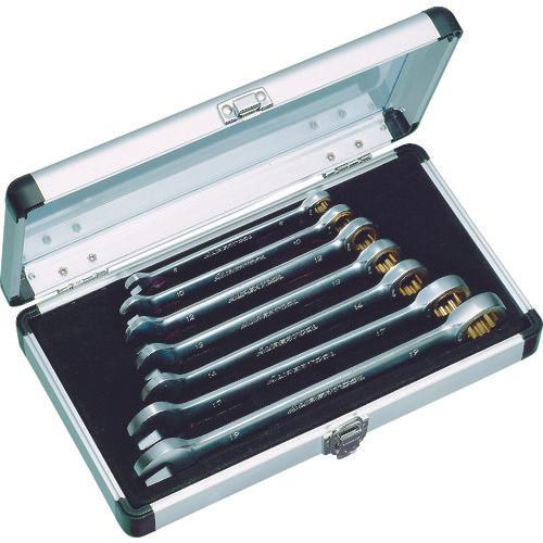 スーパー　ギアレンチ７本組セット　ストレートタイプ　セット内容：８、１０、１２、１３、１４、１７、１９