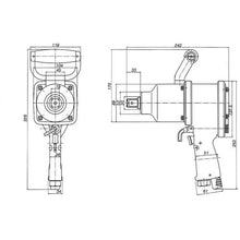 画像をギャラリービューアに読み込む, ベッセル　軽量エアーインパクトレンチＧＴ２５００ＰＦ
