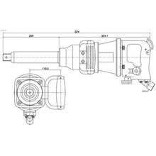 画像をギャラリービューアに読み込む, ベッセル　超軽量エアーインパクトレンチＧＴ３９００ＶＬ
