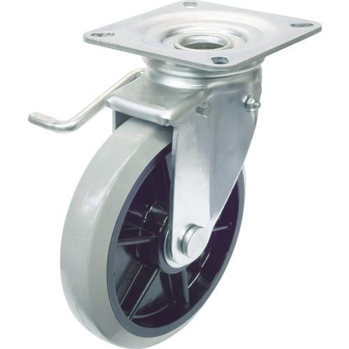 YUEI industrial caster left S swivel wheel 200 diameter nylon wheel urethane wheel