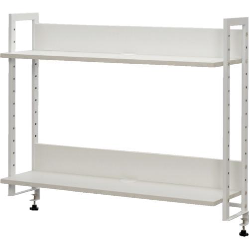 R.F.YAMAKAWA โต๊ะทำงาน ชั้นวางสูง W1000 สีขาว