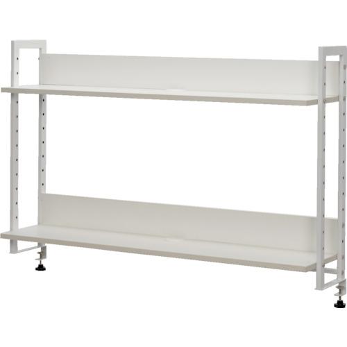 R.F.YAMAKAWA โต๊ะทำงาน ชั้นวางสูง W1200 สีขาว