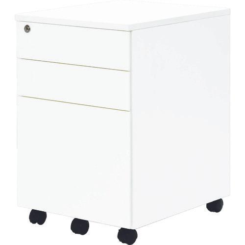 R.F.YAMAKAWA โต๊ะทำงาน 3 ชั้น Wagon สีขาว