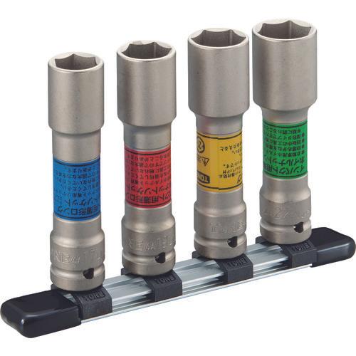 ＴＯＮＥ　インパクト用薄形ロングホイルナットソケットセット（ホルダー付）