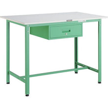 Load image into gallery viewer, TRUSCO HAE type vertical workbench 1200 x 750 x H900 with 1 drawer YG color
