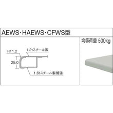 画像をギャラリービューアに読み込む, ＴＲＵＳＣＯ　ＨＡＥＷＳ型立作業台　１８００Ｘ９００ＸＨ８８５　２段引出付
