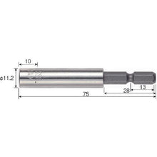 Tải hình ảnh vào trình xem thư viện, Giá đỡ bit với VESSEL châm Số. HÀM (mặt đối diện 6.35×75)
