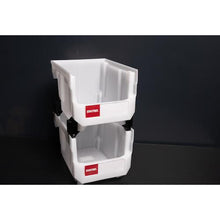Load image into gallery viewer, SHUTER stacking container 6.6L white translucent
