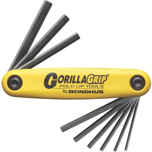 BONDHUS Gorilla Grip [[R]] ชุดเครื่องมือมีด 9 ชิ้น (5/64-1/4)
