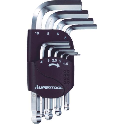 SUPER TOOL ball point hex wrench (9-piece set) 1.5-10mm