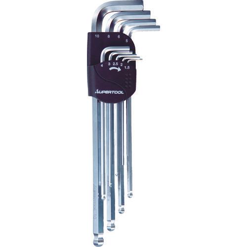 SUPER TOOL long ball point hex wrench (9-piece set) 1.5-10mm