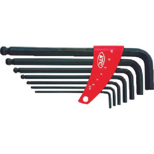KTC ball point L-shaped long hex wrench set [7-piece set]