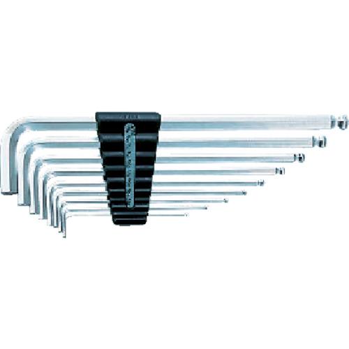 KTC high-grade ball point L-shaped long hex wrench set [9-piece set]