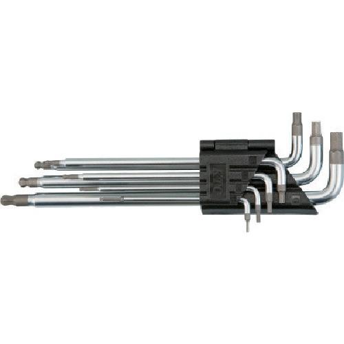 KTC ball point L-shaped long hexagon wrench set [7-piece set]