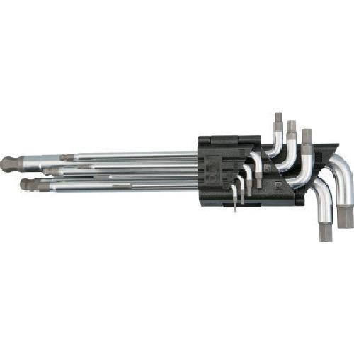 KTC ball point L-shaped long hexagon wrench set [9-piece set]