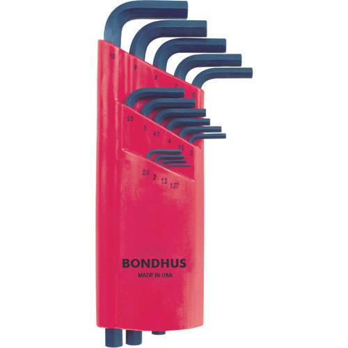 BONDHUS hex L-wrench long set 15 pieces (1.27-10mm)