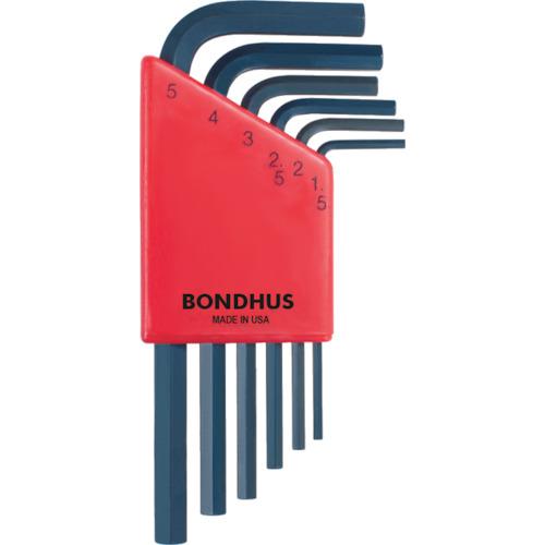 Cờ lê chữ L lục giác BONDHUS bộ ngắn 6 cái (1.5-5mm)
