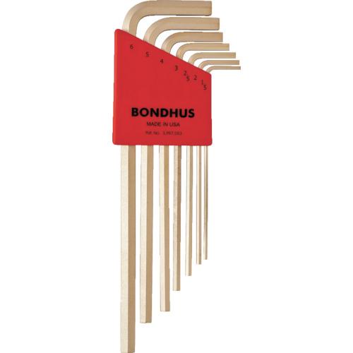 BONDHUS hex L-wrench long gold set of 7 (1.5-6mm)