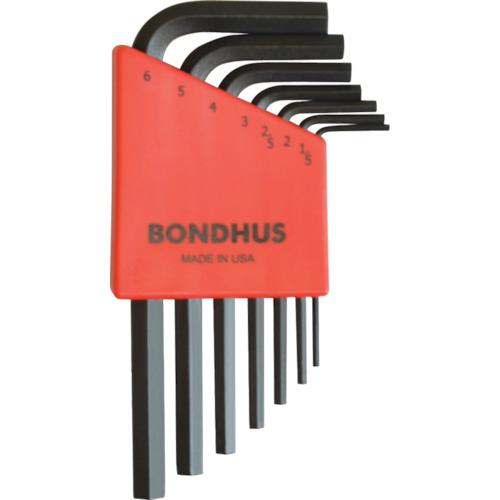 Cờ lê lục giác chữ L ngắn BONDHUS 7 món (1.5-6mm)