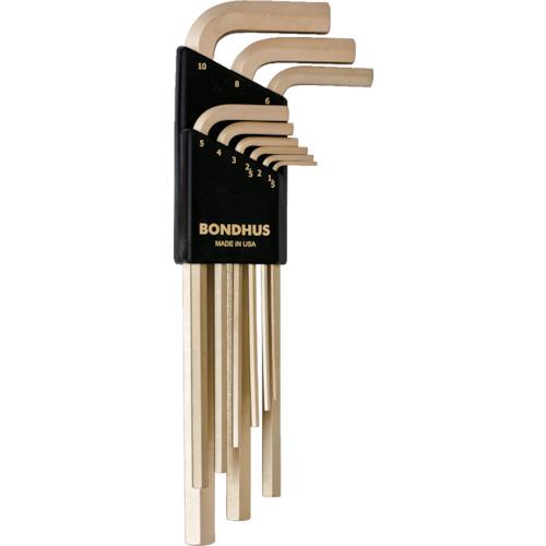 BONDHUS Hex L-wrench Long Gold Set of 9 (1.5-10mm)