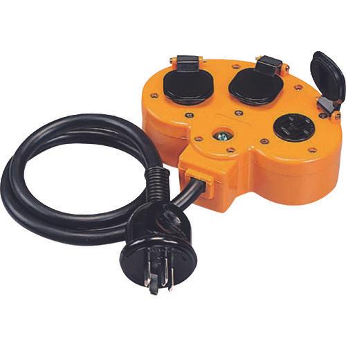 HATAYA multi-tap extension cord 3-phase 200V grounded 20A1m 3 outlets