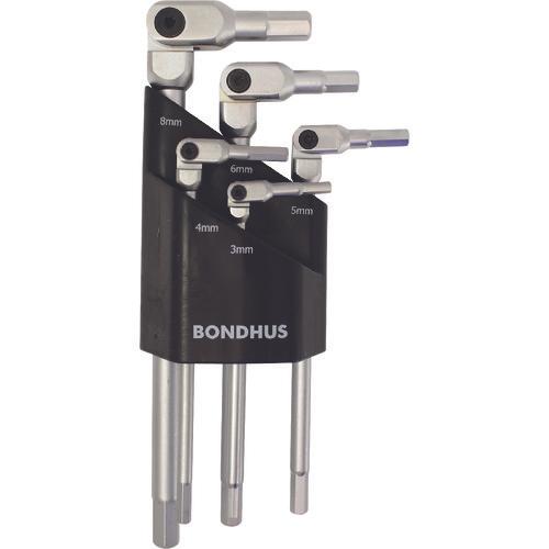 Bộ cờ lê lục giác đầu xoay BONDHUS HEX PRO 5 chi tiết 3-8mm