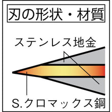 画像をギャラリービューアに読み込む, 豊稔　光山作　クロマックス鋼薄鎌（両刃）　１８０ｍｍ
