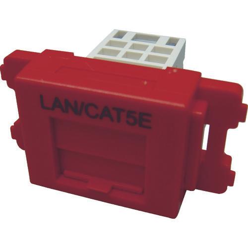 パンドウイット　カテゴリ５ＥＪＩＳプレート用ジャックキット　赤