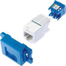 Tải hình ảnh vào trình xem thư viện, PANDUIT Category 6AJ IS Plate Jack Kit Blue
