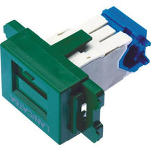 画像をギャラリービューアに読み込む, パンドウイット　カテゴリ６ＡＪＩＳプレート用ジャックキット　緑
