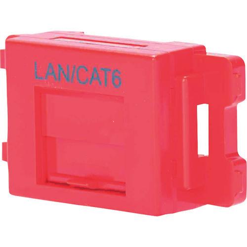 パンドウイット　カテゴリ６ＪＩＳプレート用ジャックキット　赤