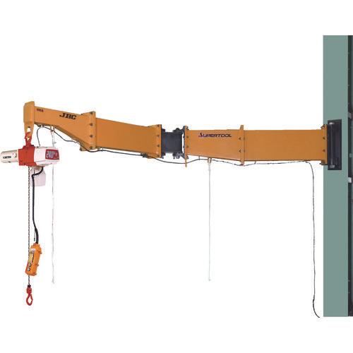 เครนแขนหมุนพร้อมบล็อกโซ่ไฟฟ้าความเร็ว SUPER TOOL 2 ระดับ ประเภทการเชื่อม/ประเภทการติดตั้งเสา 0.25 ตัน แขน 3 ม.