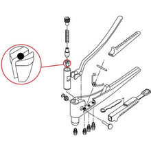 画像をギャラリービューアに読み込む, エビ　リベッター用ジョー中

