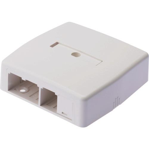 PANDUIT无快门花环盒 4 口（3 花环 + 1 空白）白色 JOQ3B0000