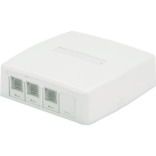 PANDUIT CAT6 rosette kit with spring shutter 4 mouths (3 jacks + 1 blank) 白色 JOQ3BH600