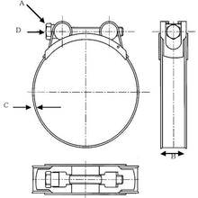 画像をギャラリービューアに読み込む, ＪＵＢＩＬＥＥ　スーパークランプ　取付径２４０－２５５ｍｍ　（２個入）
