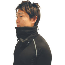 Load image into gallery viewer, OTAFUKU fever windproof neck warmer black
