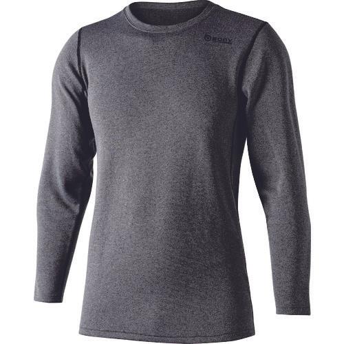 OTAFUKU Blind Tricot Dual Brushed Heavyweight Crew Neck Shirt Gray/Black 3L