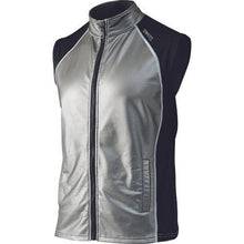 Load image into gallery viewer, OTAFUKU Blind Tricot Windproof Power Stretch Vest Silver S
