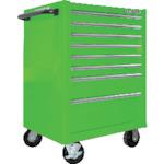 BAHCO 8 ลิ้นชัก Roll Cab สเปคพรมยางสีเขียวสุดขีด แผ่นด้านบน