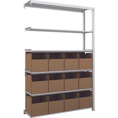 TRUSCO K1 ชั้นเก็บของความหนาแน่นสูงเคลือบสารต้านแบคทีเรีย H1900XW1250XD325 6 ชั้นพร้อมถัง 12 ถัง